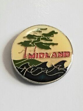 4/$20 Vintage Midland Brass/Enamel by A & A Collector's Pin!!